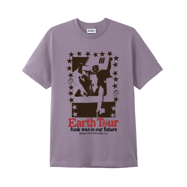 Earth Tour Tee Washed Berry
